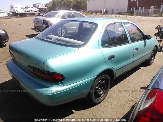 1Y1SK5369RZ035527 - 1994 GEO PRIZM LSI TEAL photo 4