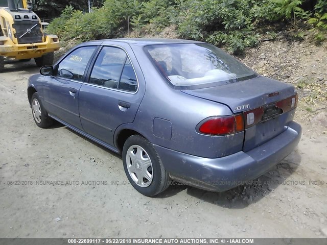 1N4AB41D4WC760274 - 1998 NISSAN SENTRA E/XE/GXE/GLE BLUE photo 3