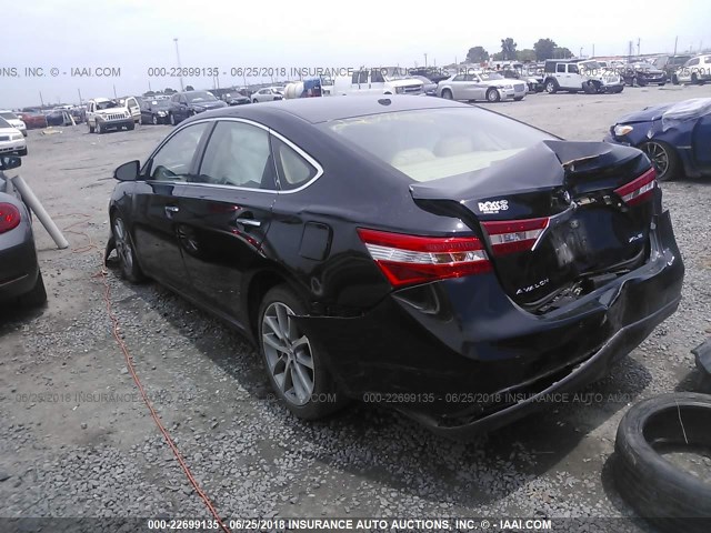 4T1BK1EBXEU120886 - 2014 TOYOTA AVALON PREMIUM/TOURING/LIMITED BROWN photo 3