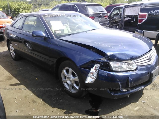 2T1CF28P93C609882 - 2003 TOYOTA CAMRY SOLARA SE/SLE BLUE photo 1