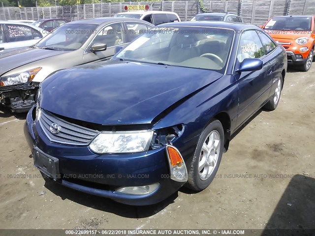 2T1CF28P93C609882 - 2003 TOYOTA CAMRY SOLARA SE/SLE ლურჯი ფოტო 2