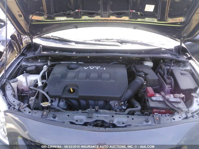 JTDBL40E79J031207 - 2009 TOYOTA COROLLA LE/XLE BLACK photo 10