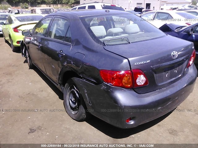 JTDBL40E79J031207 - 2009 TOYOTA COROLLA LE/XLE BLACK photo 3