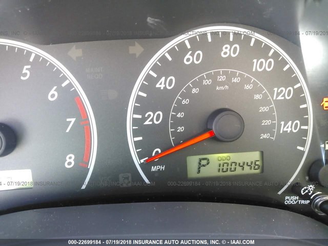 JTDBL40E79J031207 - 2009 TOYOTA COROLLA LE/XLE BLACK photo 7