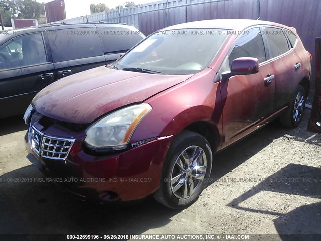 JN8AS5MT8AW010200 - 2010 NISSAN ROGUE S/SL/KROM RED photo 2