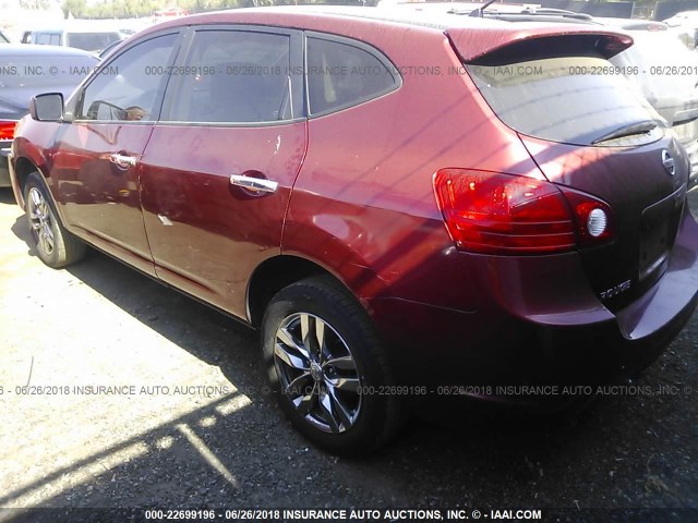 JN8AS5MT8AW010200 - 2010 NISSAN ROGUE S/SL/KROM RED photo 3