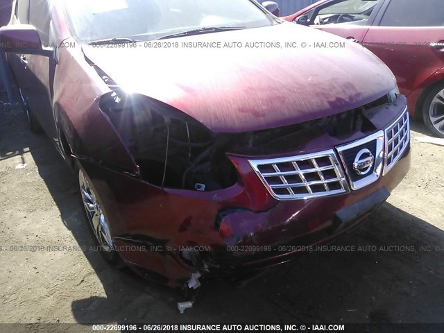 JN8AS5MT8AW010200 - 2010 NISSAN ROGUE S/SL/KROM RED photo 6