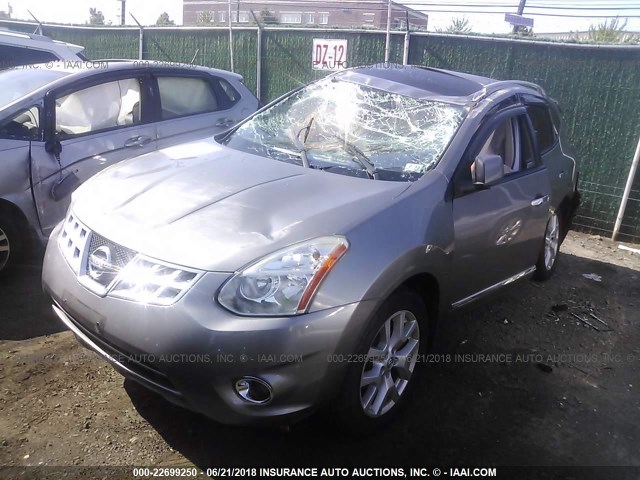 JN8AS5MV7BW661742 - 2011 NISSAN ROGUE S/SV/KROM GRAY photo 2