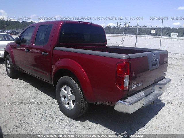 1N6AD0ERXCC438525 - 2012 NISSAN FRONTIER S/SV/SL/PRO-4X RED photo 3