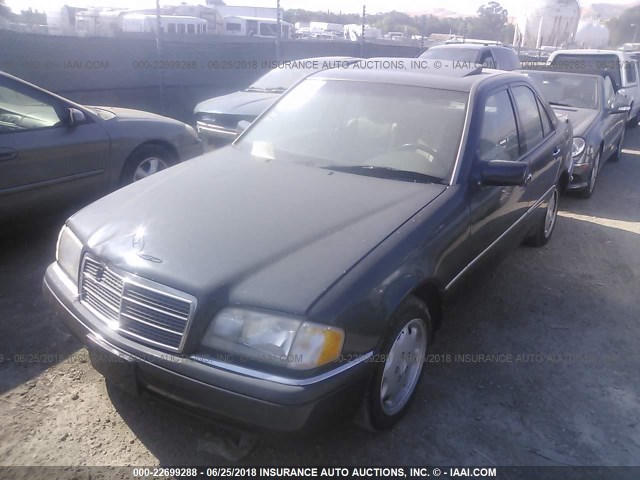 WDBHA22E6TF422892 - 1996 MERCEDES-BENZ C 220 BLACK photo 2