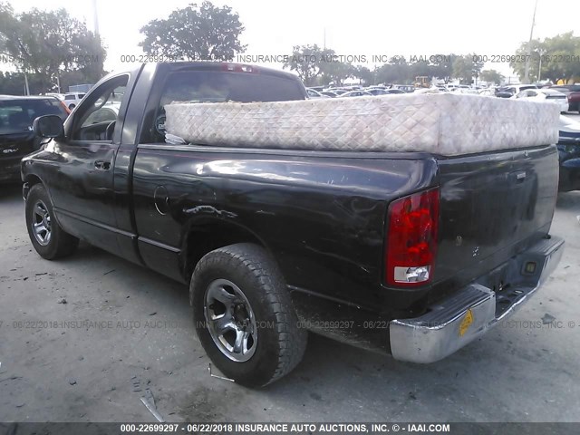 1D7HA16KX3J632250 - 2003 DODGE RAM 1500 ST BLACK photo 3