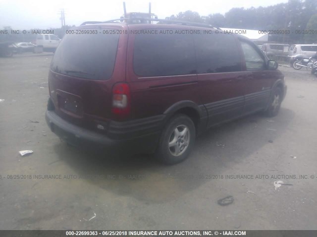 1GMDX03E53D266773 - 2003 PONTIAC MONTANA BURGUNDY photo 4