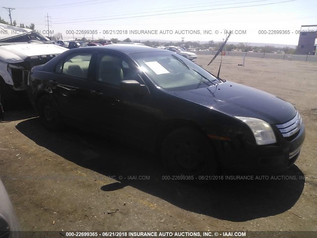 3FAHP06Z27R116451 - 2007 FORD FUSION S BLACK photo 1