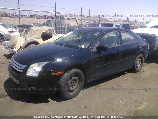 3FAHP06Z27R116451 - 2007 FORD FUSION S BLACK photo 2