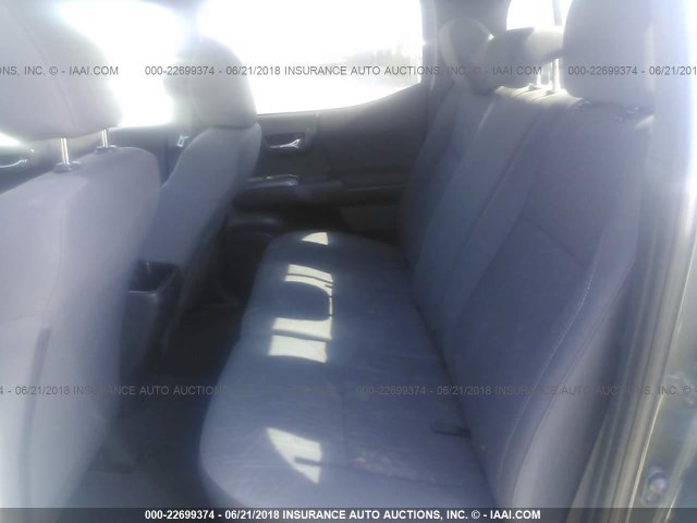 3TMDZ5BNXJM044423 - 2018 TOYOTA TACOMA DBL CAB/SR5/TRD SPORT/OR GRAY photo 8