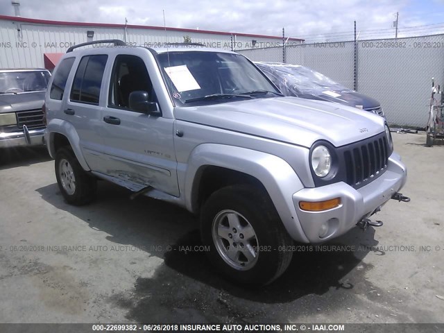 1J8GL58K22W266508 - 2002 JEEP LIBERTY LIMITED SILVER photo 1