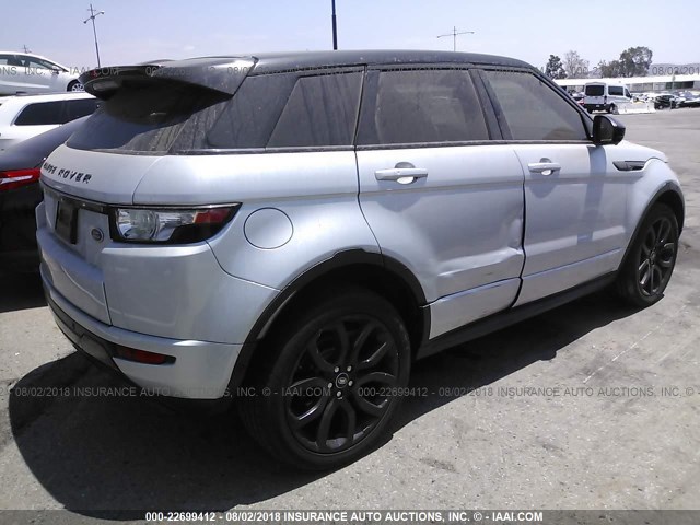 SALVT2BG4FH042077 - 2015 LAND ROVER RANGE ROVER EVOQU DYNAMIC PREMIUM SILVER photo 4