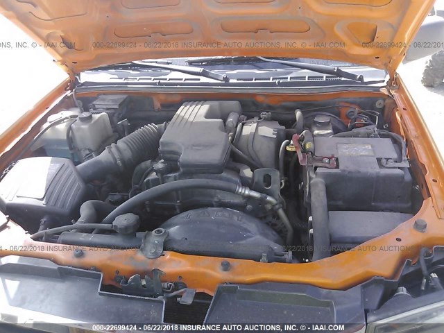 1GTCSBD93A8141367 - 2010 GMC CANYON ORANGE photo 10