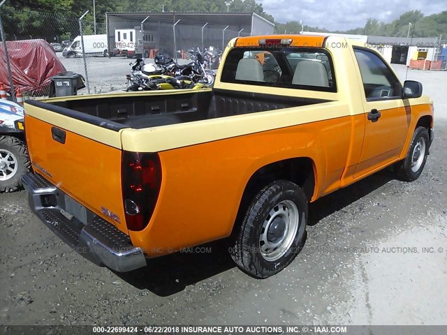 1GTCSBD93A8141367 - 2010 GMC CANYON ORANGE photo 4