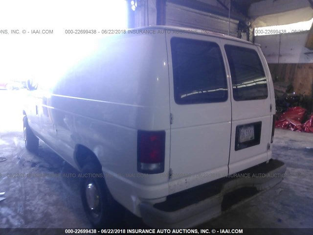 1FTNE2422XHA54474 - 1999 FORD ECONOLINE E250 VAN WHITE photo 3