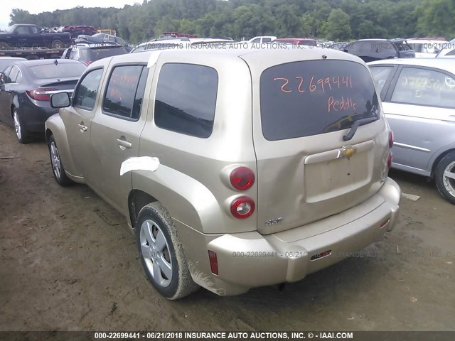 3GNDA13DX8S522505 - 2008 CHEVROLET HHR LS Dorado foto 3