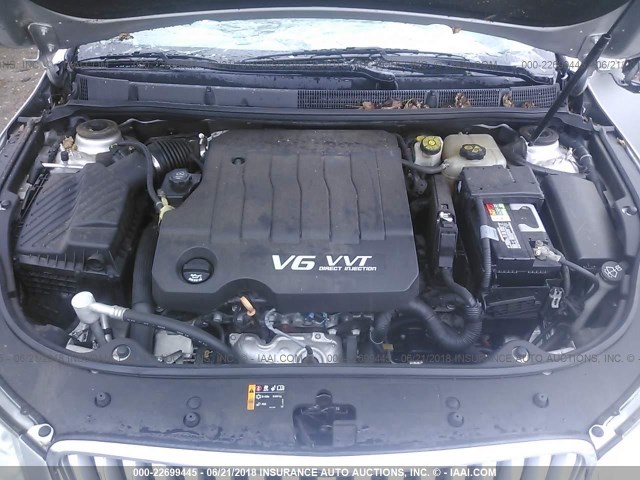 1G4GE5ED4BF307384 - 2011 BUICK LACROSSE CXS SILVER photo 10