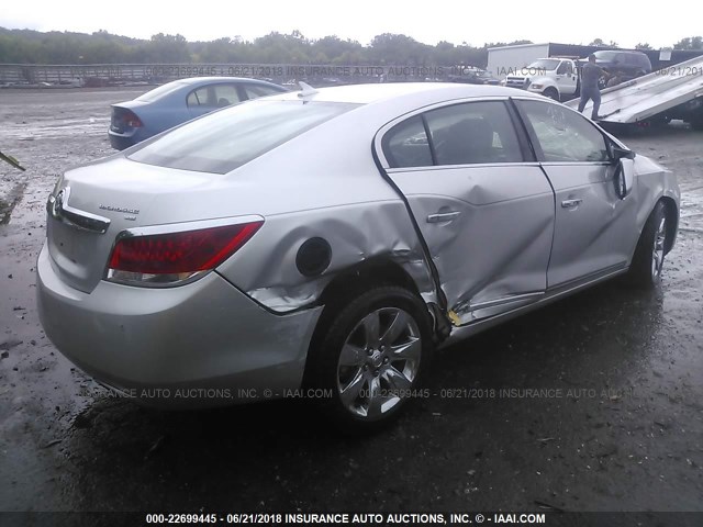 1G4GE5ED4BF307384 - 2011 BUICK LACROSSE CXS SILVER photo 4