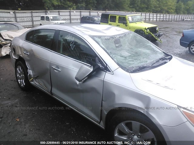 1G4GE5ED4BF307384 - 2011 BUICK LACROSSE CXS SILVER photo 6