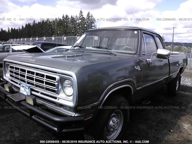 0000W27BE6S284992 - 1976 DODGE W250 (CANADA)  GRAY photo 2