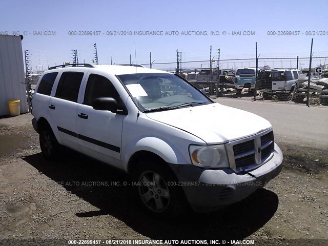 1D8HD38K98F101434 - 2008 DODGE DURANGO SXT WHITE photo 1