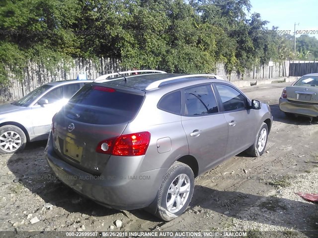 JN8AS58T79W057448 - 2009 NISSAN ROGUE S/SL GRAY photo 4