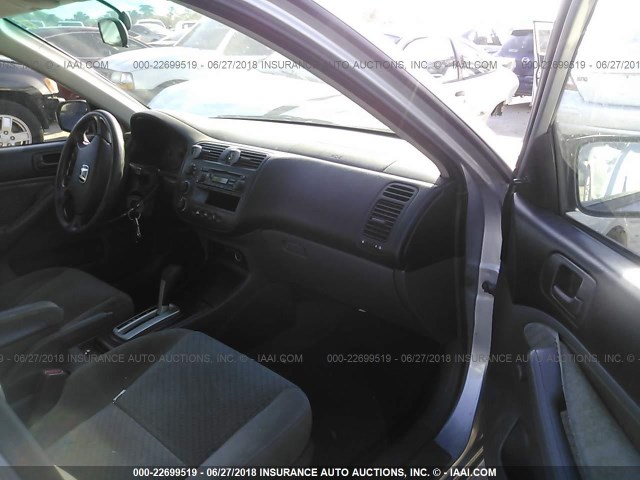 1HGES16315L030218 - 2005 HONDA CIVIC DX VP ვერცხლისფერი ფოტო 5