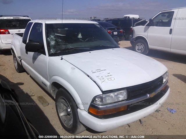 1GCCS19H338153001 - 2003 CHEVROLET S TRUCK S10 WHITE photo 1