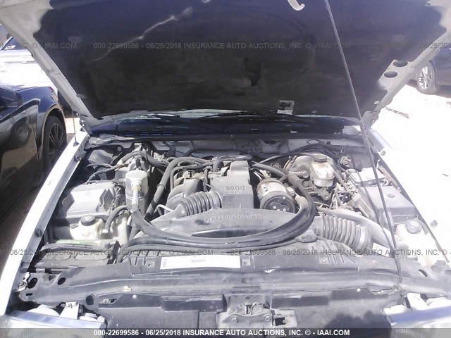 1GCCS19H338153001 - 2003 CHEVROLET S TRUCK S10 WHITE photo 10