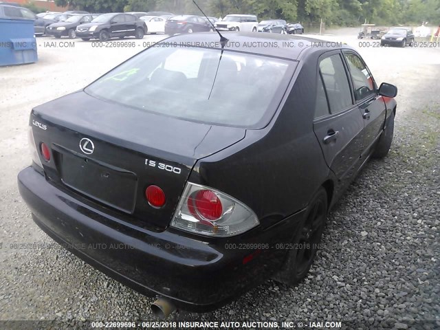 JTHBD192120037647 - 2002 LEXUS IS 300 BLACK photo 4