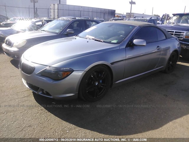 WBAEK13537CN84171 - 2007 BMW 650 I GRAY photo 2