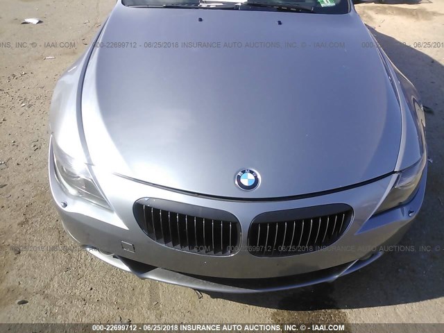 WBAEK13537CN84171 - 2007 BMW 650 I GRAY photo 6