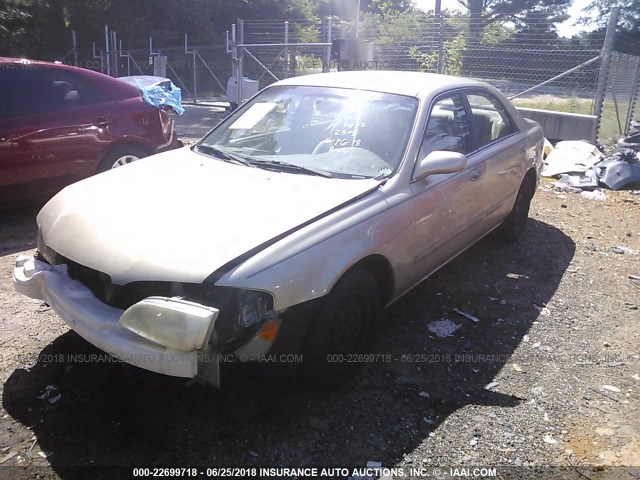 1YVGF22C5X5902215 - 1999 MAZDA 626 ES/LX GOLD photo 2