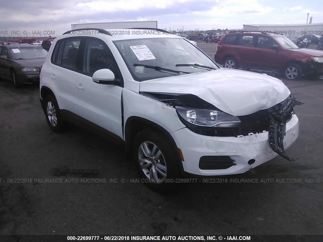WVGBV7AX6HW510033 - 2017 VOLKSWAGEN TIGUAN S/LIMITED WHITE photo 1