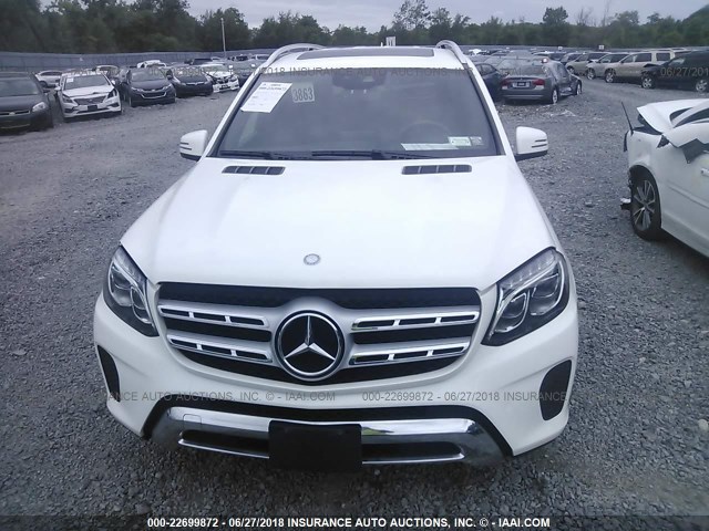 4JGDF6EE1HA942289 - 2017 MERCEDES-BENZ GLS 450 4MATIC WHITE photo 6