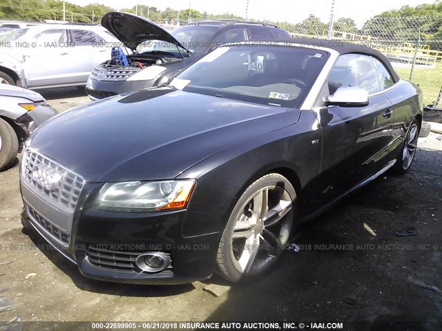 WAUVGAFHXAN017281 - 2010 AUDI S5 PRESTIGE BLACK photo 2