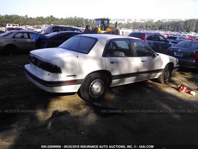 1G4HR52L1SH409458 - 1995 BUICK LESABRE LIMITED WHITE photo 4