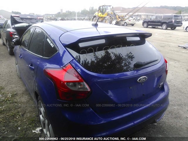 1FADP3L93EL427743 - 2014 FORD FOCUS ST BLUE photo 3