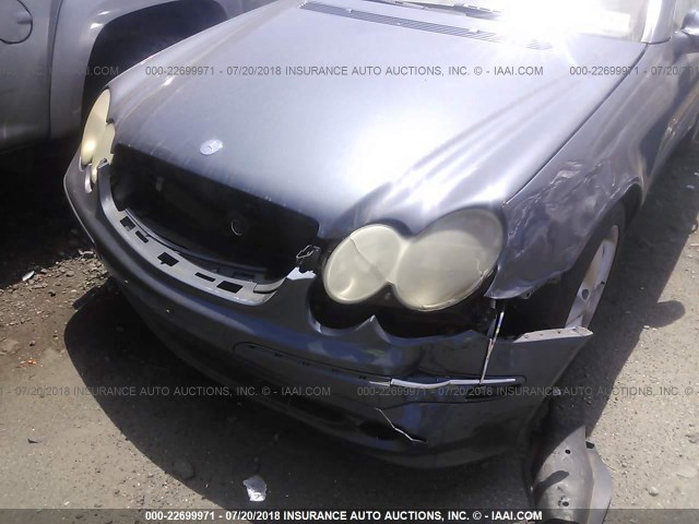 WDBTK65J75F145891 - 2005 MERCEDES-BENZ CLK 320 GRAY photo 6