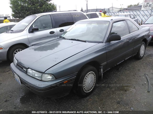 1YVGD31A2K5222602 - 1989 MAZDA MX-6 GRAY photo 2