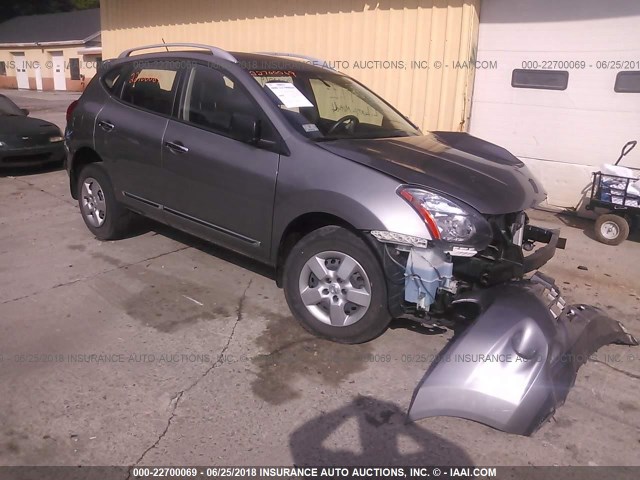 JN8AS5MV5EW714782 - 2014 NISSAN ROGUE SELECT S GRAY photo 1