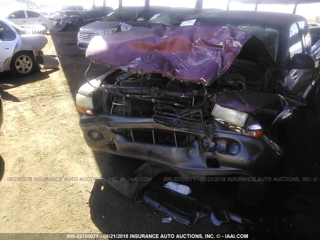 1B7GL12X42S561508 - 2002 DODGE DAKOTA SXT MAROON photo 6