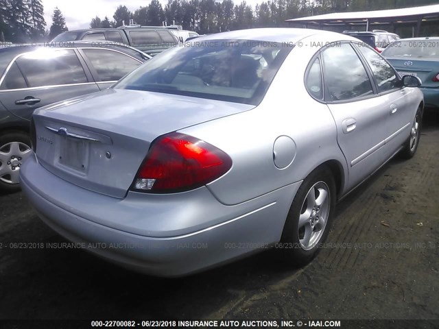 1FAFP55U23G262487 - 2003 FORD TAURUS SES SILVER photo 4