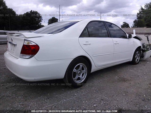 4T1BE32K85U558426 - 2005 TOYOTA CAMRY LE/XLE/SE 白色 照片 4