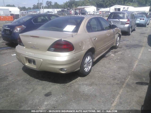 1G2NE52E85M254248 - 2005 PONTIAC GRAND AM SE GOLD photo 4